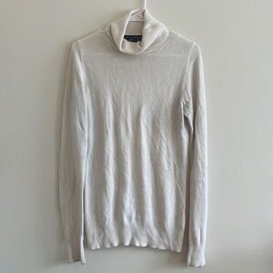 French Connection White Turtleneck Sweater